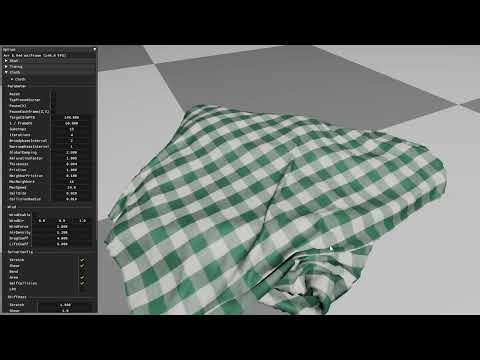 XPBD GPU Cloth Simulation