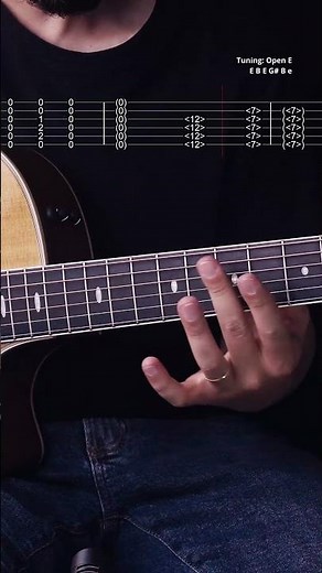 The Open E tuning sounds beautiful