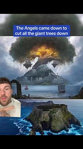 1.5M views · 51K reactions | The book of Enoch perfectly describes the angels coming down and cutting down all the giant trees to flood out the Nephilim. This way they couldn't climb the trees. #bookofenoch #bible #angels #giants #nephilim | Conscious media 369 | Facebook