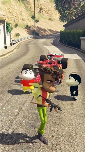SHINCHAN ൻ്റെ Racing Car🏎️ തട്ടി എടുത്തു👺#shorts #gta5
