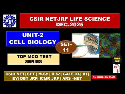 BEST TEST SERIES FOR CSIR NET LIFE SCIENCE ||CELL BIOLOGY CSIR NET LIFE SCIENCE MCQ #csirnet2025