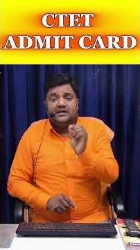 CTET ADMIT CARD has been released. To download it, visit CTET website #ctetadmitcard