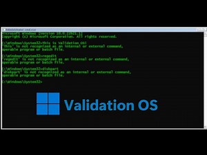 Taking a look at Windows Validation OS