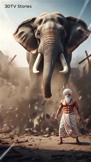 Angry Elephant, Brave Farmer, and Sad Lion😱#elephant #lion #shorts #shortvideo