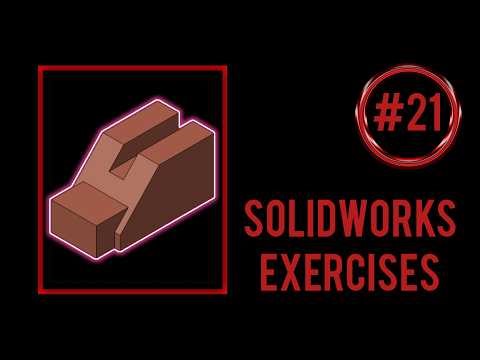 SolidWorks practice exercises for beginners || Exercise #21