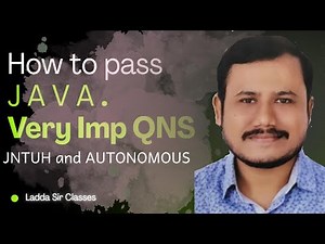 How to Pass Java Exam || Java Exam Important Questions || Ladda Sir Classes