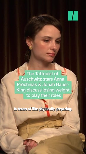 Anna Próchniak & Jonah Hauer-King Transformations for The Tattooist of Auschwitz