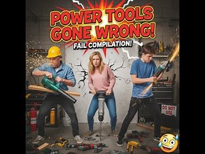 Power Tools Gone Wrong 😂🔧 Funniest Fails & Reactions! #BottlesFam #FunnyVideos #EpicFails