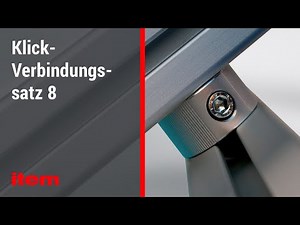 Verbindungstechnik für Aluminiumprofile: Klick-Verbindungssatz 8