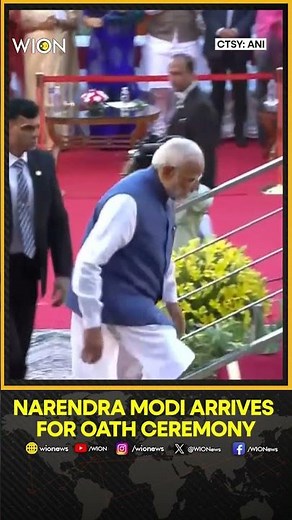 PM Modi Oath Ceremony News: PM Modi arrives at Rashtrapati Bhavan for oath-taking ceremony