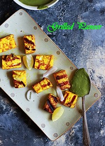 Grilled Paneer Recipe (Easy Stove Top Method)