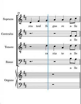 Cantate al Signore Alleluia Frisina tenori ritornello