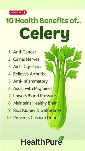 "10 Amazing Health Benefits of Celery You Didn’t Know!"