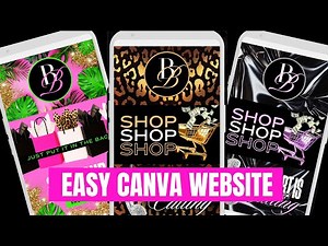 Easy Canva Website Design 🎉 Beginner Friendly Canva Website Tutorial