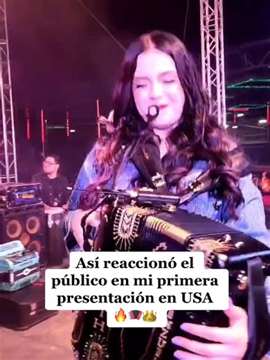 Así reaccionó el público en mi primera presentación en USA, muchas gracias Los Ángeles! ❤️ #janethvalenzuela #losangeles #acordeonista #regionalmexicano #cal