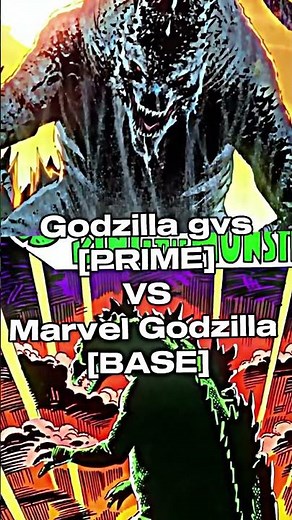 Godzilla vs marvel Godzilla