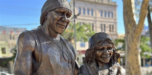 A new public statue of Archie Roach and Ruby Hunter shows a bright future for Australian monuments