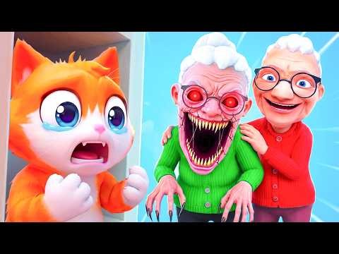 Granny turned into an evil spirit! I did dangerous magic by mistake!? 💀😱 | I Am Cat VR