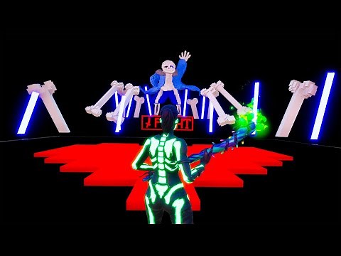 Fortnite X Undertale: Sans Boss Fight Gameplay - Chapter 2 Creative Map