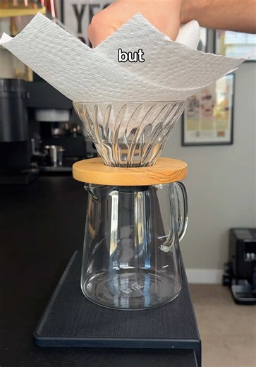 Making coffee using a paper towel | Making Coffee