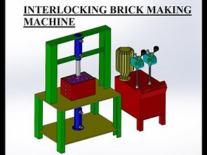 Interlocking Brick Making Machine Duel Hydraulic Cylinder In Same Axis.
