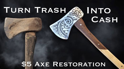 I restored a rusty axe for just $5! 🪓