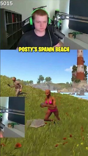 Posty's Spawn Beach 💀😭 #oilrats #rust #shorts
