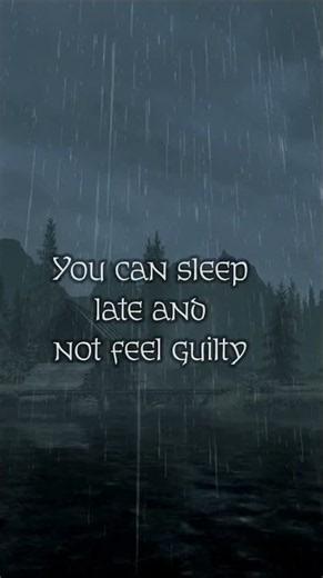 A rainy morning in skyrim 🌩️😴