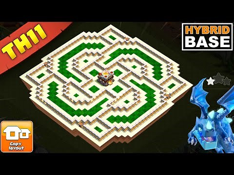 The Ultimate TH11 Hybrid Base 2025! Max Defense & Loot Protection