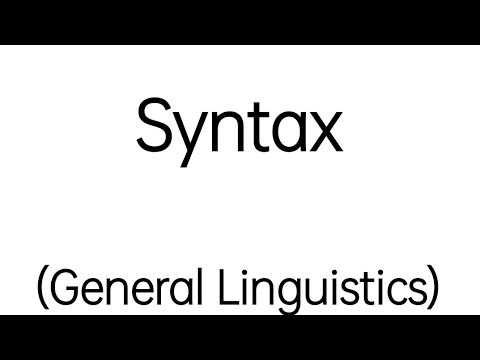 Syntax linguistics Explain in Hindi Urdu | IC Analysis Linguistics in Hindi Urdu
