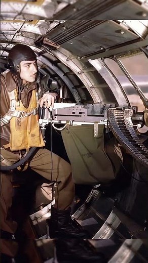 B-17 Waist Gunner Prepares for Combat – WW2 #history #ww2