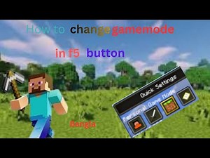 How to change gamemode in f5 button in java edition #minecraft
