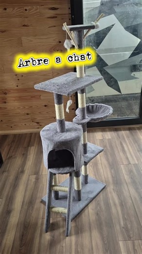 Arbre a chat pour le futur chat de Dada #arbre #chat #jolie #echelle #panière