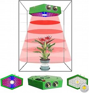 1000W LED Grow Light Full Spectrum - Double Chips Adjustable Switch Energy Saving - Plants Growing Lamp for Indoor Outdoor Greenhouse Seedling Veg Flower