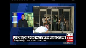 MMDA traffic chief: We will coordinate with DOTr, LRTA on bus augmentation scheme to help LRT-2 passengers. The train system suspended operations indefinitely after an electric fire sparked in its power supply transformers yesterday bit.ly/2oe4glx | NewsWatch Plus Philippines