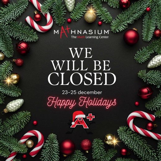 🎅✨ With the spirit of the season in full swing, we’re taking a short holiday pause. Our center will be closed December 23–25 as we celebrate, reflect, and unwind from a wonderful year of learning. We hope your holidays are bright, cozy, and full of joy. We can’t wait to welcome our students back refreshed and ready for more math fun! ❄️💛 #Mathnasium #HolidayClosure #HappyHolidays #MathMagic | Mathnasium of Yorktown South