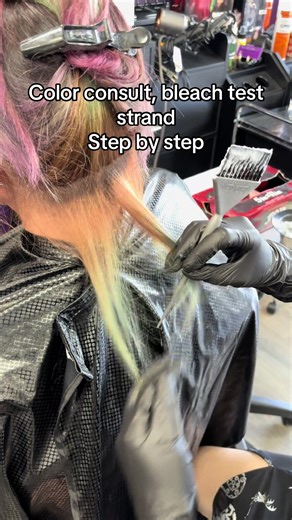 Bleach test strand step by step ✨ | Bleach