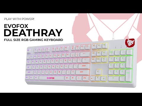 EvoFox Deathray RGB Gaming Keyboard | 16 Million True Prism Colors | Seven Backlight Effects