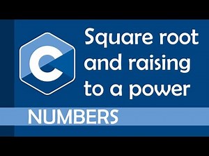 Square root and raising to a power in C