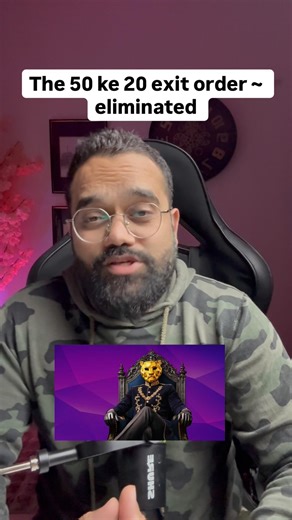 The 50 ke 20 exit orders evition #the50