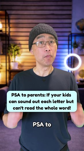 If your child can say the sounds but still can’t read the word nothing is wrong with them.