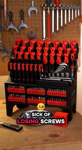 "Enhance your DIY skills with this magnetic screwdriver set. Includes ...