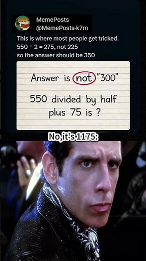 The simple math problem that almost everyone gets wrong funny meme math