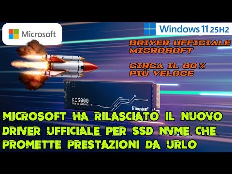 Microsoft ha rilasciato il nuovo driver ufficiale per SSD NVME che promette prestazioni da urlo !!!