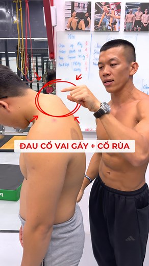1.2M views · 14K reactions | Đau cổ vai gáy thôi đã mệt rồi, nhiều người còn bị lồi lên cục thịt dư sau gáy trông rất mất thẩm mỹ. Vậy "hoá giải" nó bằng cách nào? 樂 #langhoaworkout | Làng Hoa Workout | Facebook