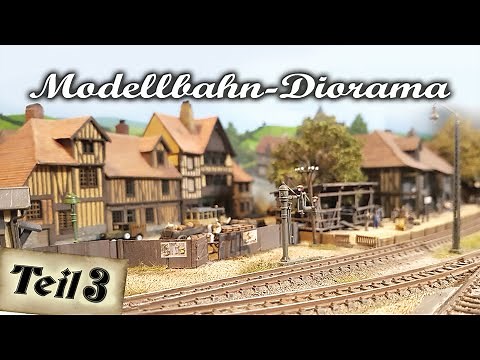 Kleine französische Hafenstadt! Modellbahn Diorama in Spur N