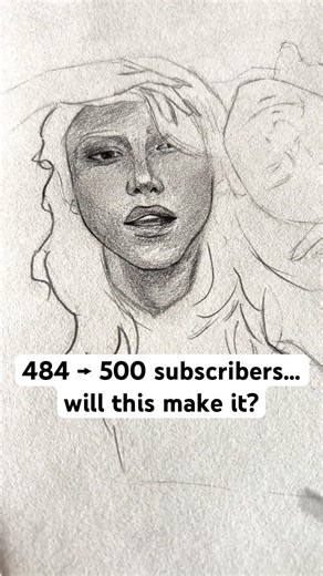 Dual Face Portrait Sketch | Graphite Drawing Process