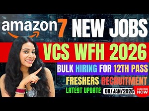 Amazon VCS BULK Hiring 1st Batch 2026 | Work From Home| Free system| Pan India Vacancy|Full Process