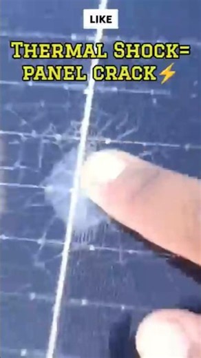 🔍1 Mistake That DESTROYS Your Solar Panels! ⚡Thermal shock 🔥Damage 🧐DIY Cracks #shorts #engineering