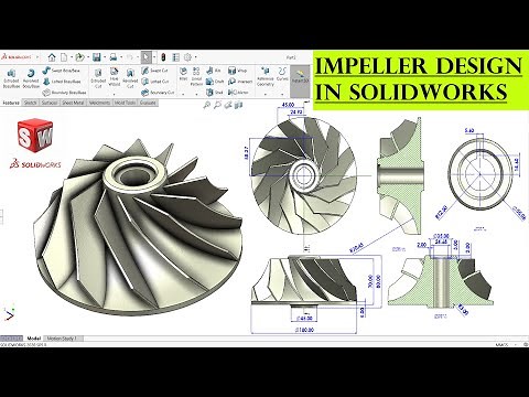 ✅Impeller Design in SolidWorks | Solidworks Tutorial